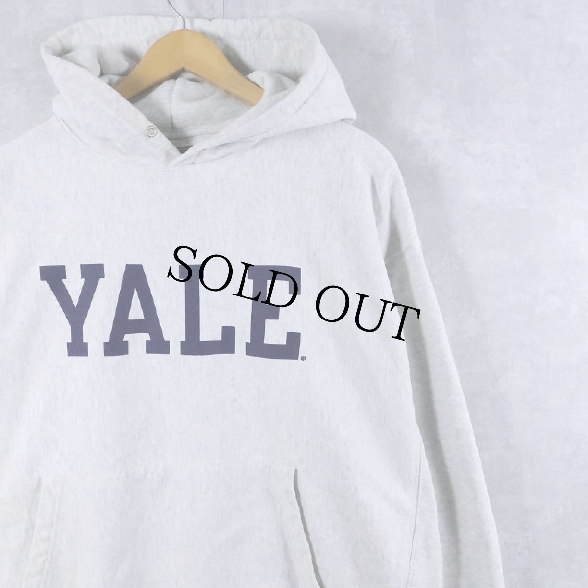 画像1: Champion ORIGINAL REVERSE WEAVE "YALE" プリントスウェットフーディー XL (1)
