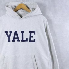 画像1: Champion ORIGINAL REVERSE WEAVE "YALE" プリントスウェットフーディー XL (1)