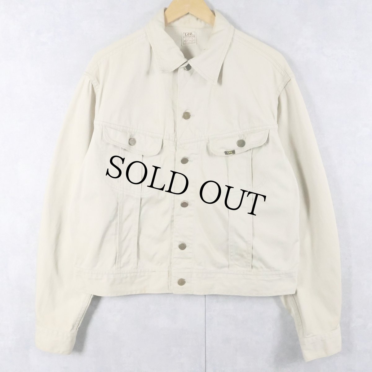 画像1: 60's Lee WESTERNER 100-J USA製 コットンサテンジャケット SIZE40R (1)