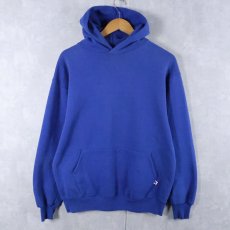 画像1: 90's RUSSELL ATHLETIC USA製 無地スウェットフーディー L (1)