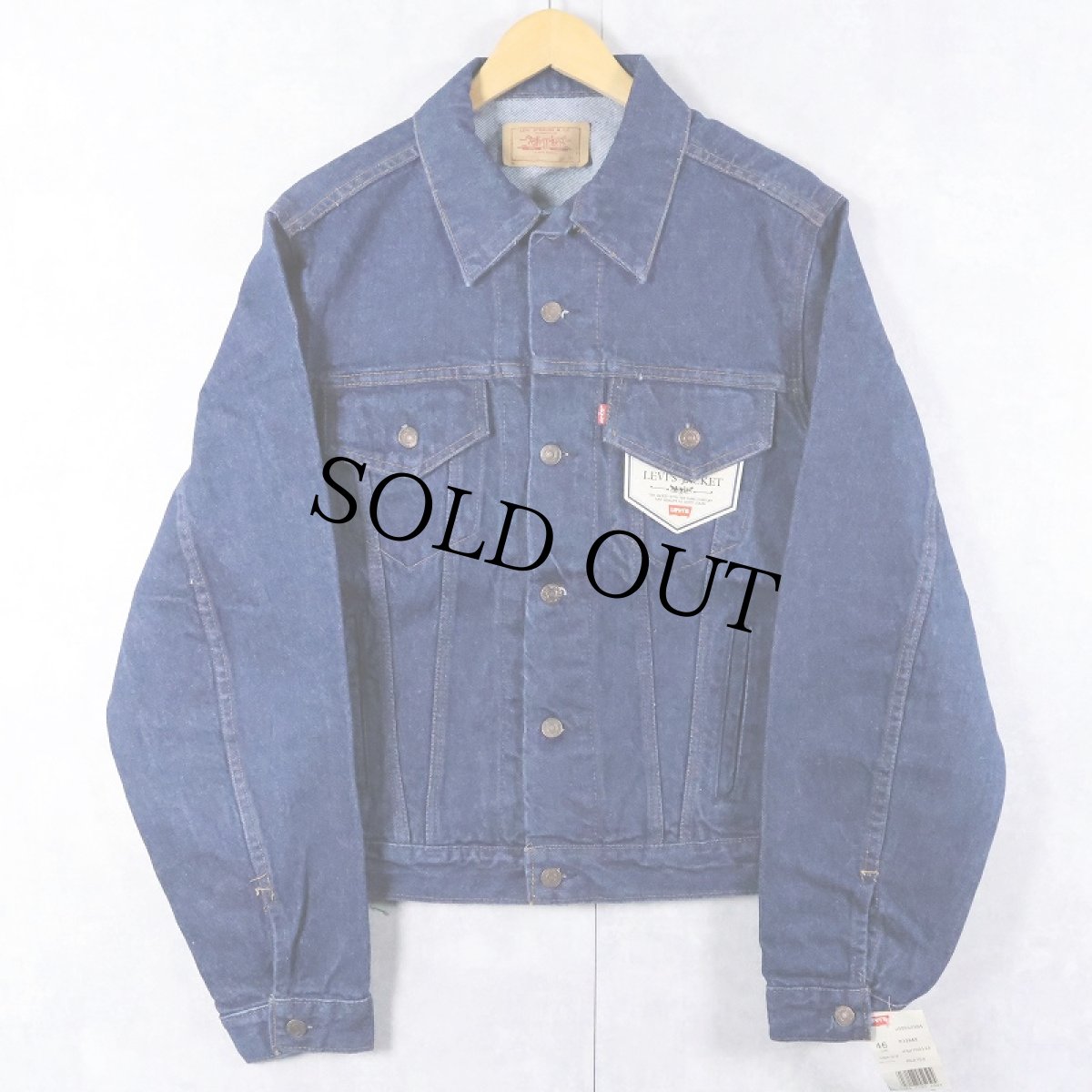 画像1: 80's Levi's 71506-0216 USA製 デニムジャケット フラッシャー付き DEADSTOCK SIZE46L (1)