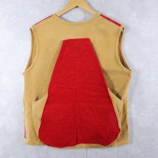 画像2: 〜60's コーデュロイ切り替え ハンティングベスト (2)