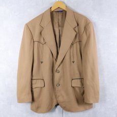 画像1: 80's PENDLETON USA製 ウールウエスタンテーラードジャケット SIZE42 (1)