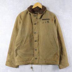 画像1: 40's U.S.NAVY N-1 デッキジャケット SIZE40 (1)