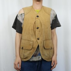 画像2: 〜40's ハーフムーン ハンティングベスト (2)
