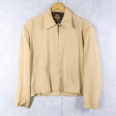 画像1: 〜60's Gold Seal  ウールギャバジン ジップジャケット SIZE42 (1)