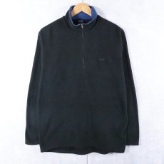 画像1: 90's Patagonia CAPILENE ハーフジップ フリースジャケット BLACK L (1)