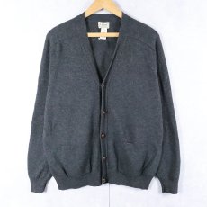 画像1: L.L.Bean ウールニットカーディガン M (1)