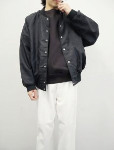 画像1: 90's HILTON USA製 ナイロンコーチジャケット BLACK XL (1)