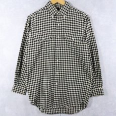 画像1: Ralph Lauren ３点留め "RL WORKSHIRT" ギンガムチェック柄 コットンボタンダウンシャツ S (1)