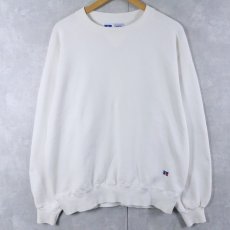 画像1: 90's RUSSELL ATHLETIC USA製 "HIGH COTTON" 前V 無地スウェット XL (1)