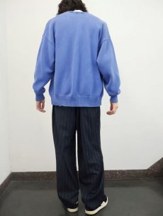 画像3: ストライプ柄 1タックスラックス NAVY W38 (3)