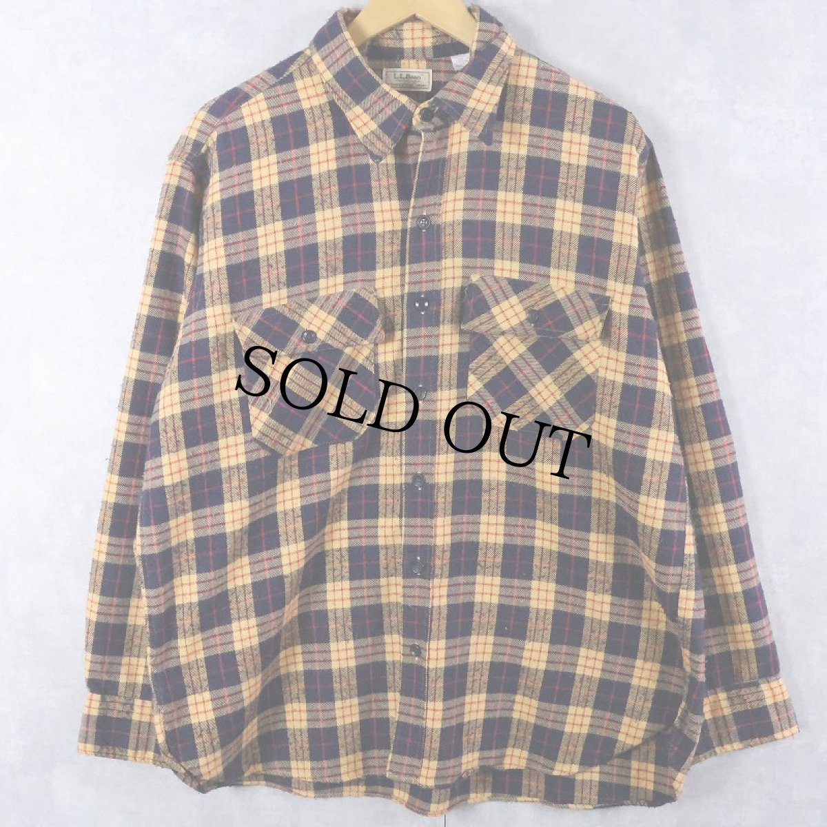 画像1: 80's L.L.Bean "TIMBERLINE SHIRT" チェック柄 ヘビーネルシャツ (1)