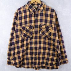 画像1: 80's L.L.Bean "TIMBERLINE SHIRT" チェック柄 ヘビーネルシャツ (1)