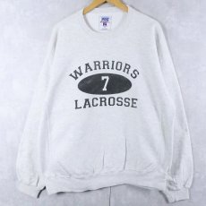 画像1: 90's RUSSELL ATHLETIC USA製 "PRO COTTON" 前V プリントスウェット XL (1)