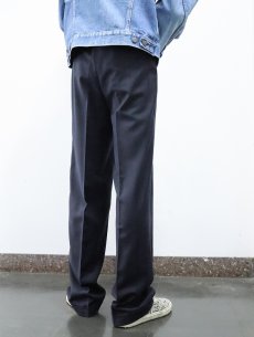 画像2: POLO Ralph Lauren ピンストライプ柄 2タック スラックス NAVY (2)