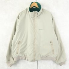 画像1: 80〜90's Eddie Bauer USA製 裏フリース ナイロンジップジャケット XL (1)