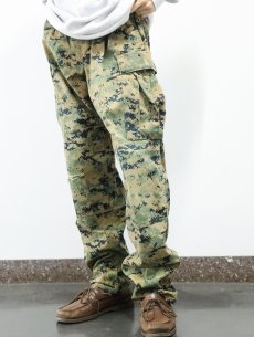 画像1: USMC ウッドランドマーパット柄 コンバットパンツ MEDIUM-LONG (1)