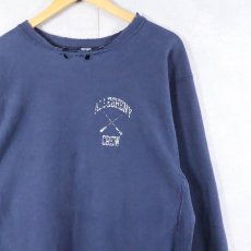 画像2: 〜80's Champion REVERSE WEAVE "ALLEGHENY CREW" プリントスウェット NAVY (2)