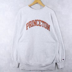 画像1: 90's Champion REVERSE WEAVE USA製 "PRINCETON" プリントスウェット XXL (1)