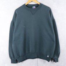 画像1: 90's RUSSELL ATHLETIC USA製 前V 無地スウェット XL (1)