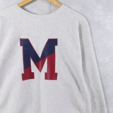画像1: 90's Champion REVERSE WEAVE "MUHLENBERG ATHLETIC DEPT." プリントスウェット XL (1)
