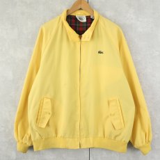 画像1: 80's IZOD LACOSTE チェック柄ライナー コットンポリスイングトップ XL (1)