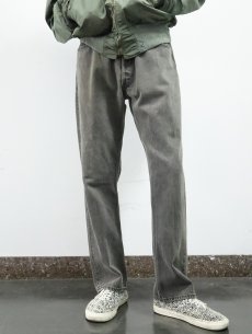 画像1: 90's Levi's 501 USA製 "サルファブラック" ブラックデニムパンツ W34 (1)