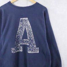 画像1: 〜80's Champion REVERSE WEAVE "ALLEGHENY CREW" プリントスウェット NAVY (1)