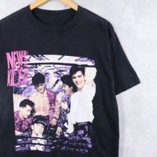 画像1: 90's NEW KIDS ON THE BLOCK "MAGIC SUMMER TOUR" ボーイバンド ツアーＴシャツ BLACK (1)