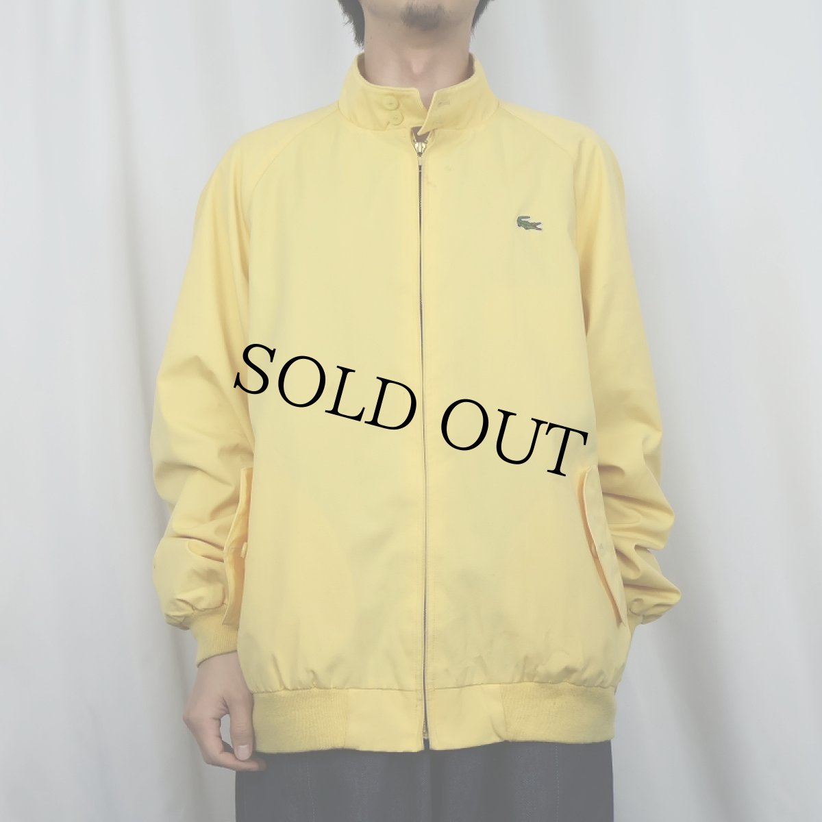 画像2: 80's IZOD LACOSTE チェック柄ライナー コットンポリスイングトップ XL (2)