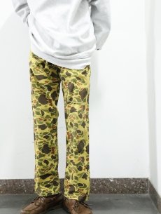 画像1: ダックハンターカモ柄 コットンパンツ W35 (1)