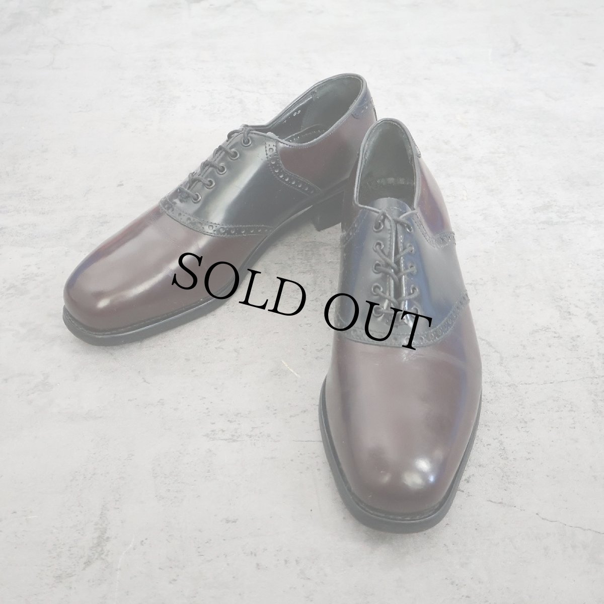 画像1: 90's〜 FLORSHEIM レザー サドルシューズ 28cm (1)