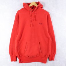 画像1: 80's LANDS'END by Champion REVERSE WEAVE USA製 "KBT" 刺繍 スウェットフーディー L (1)