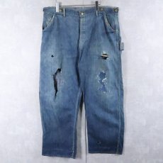 画像1: 40's HERUCLES シンチバック デニムペインターパンツ W40 (1)