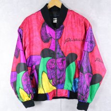 画像1: Pablo Picasso アート柄 ジップジャケット  (1)