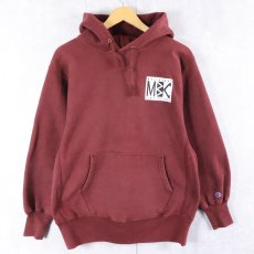 画像1: 90's Champion REVERSE WEAVE USA製 "MULTNOMAH BIBLE COLLEGE" プリントスウェットフーディー L (1)