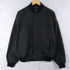 画像1: 90's WINDBREAKER ポリエステル×コットン ダービージャケット BLACK L (1)