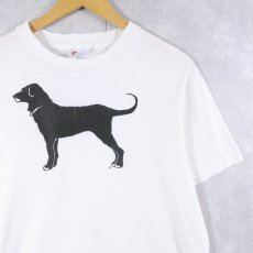 画像1: 90's The Black Dog USA製 犬プリントTシャツ M (1)