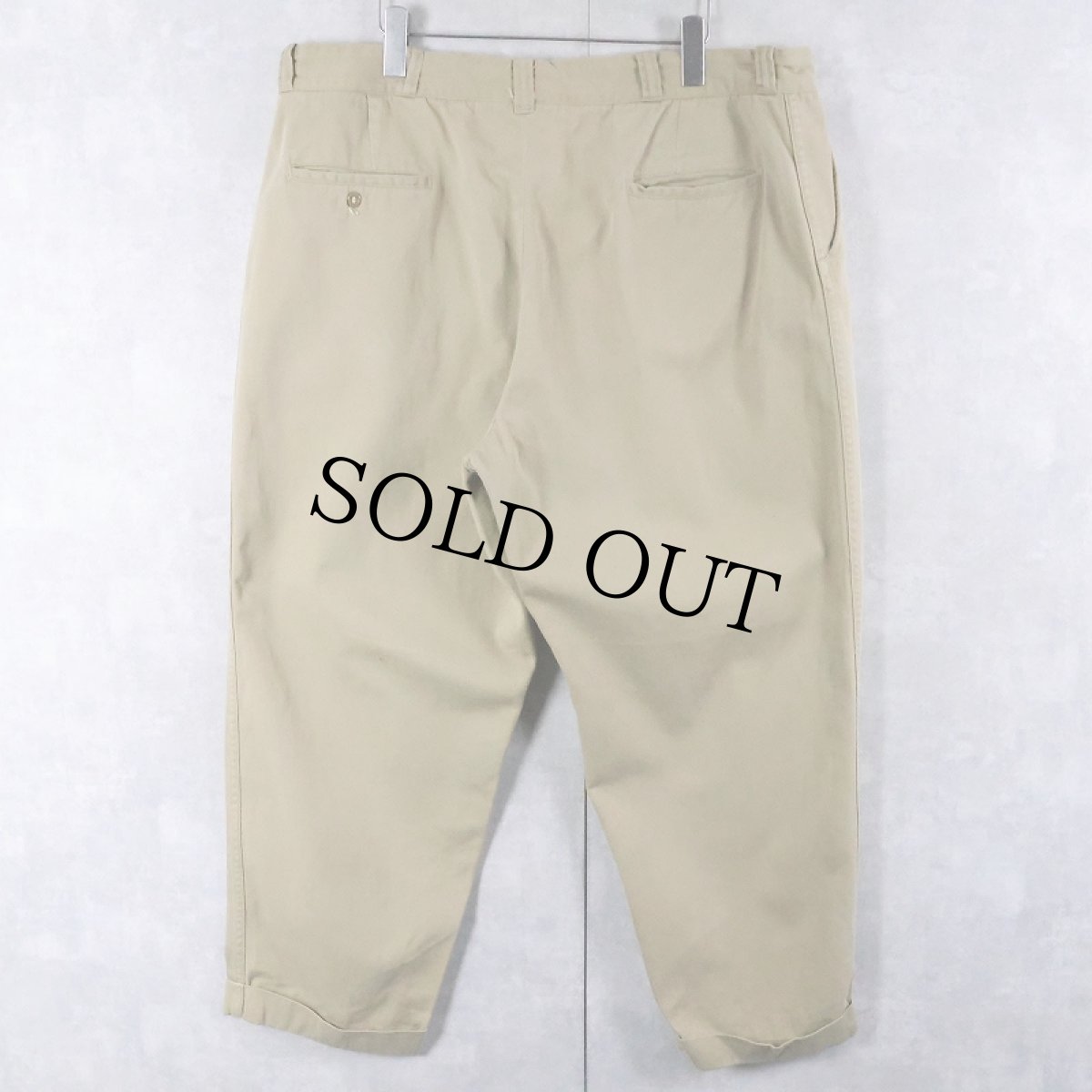 画像2: 50's PENNEY'S BIGMAC "DOUBLE BARREL TWILL" チノトラウザーズ W41 (2)