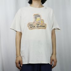 画像2: SIMPSONS "Old School" キャラクタープリントTシャツ L (2)