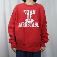 画像3: 90's Lee  REVERSE WEAVE TYPE "TOWN OF BARNSTABLE" プリントスウェット 2X (3)