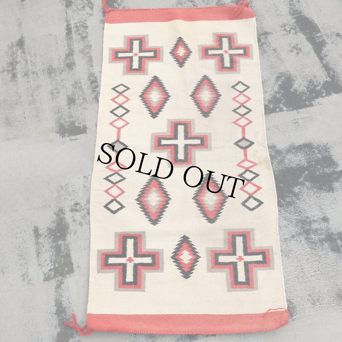 画像2: Navajo Crystal Pattern Rug 165×82 (2)