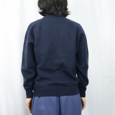 画像3: 80's PENDLETON Country Traditionals ウールニットカーディガン NAVY XL (3)
