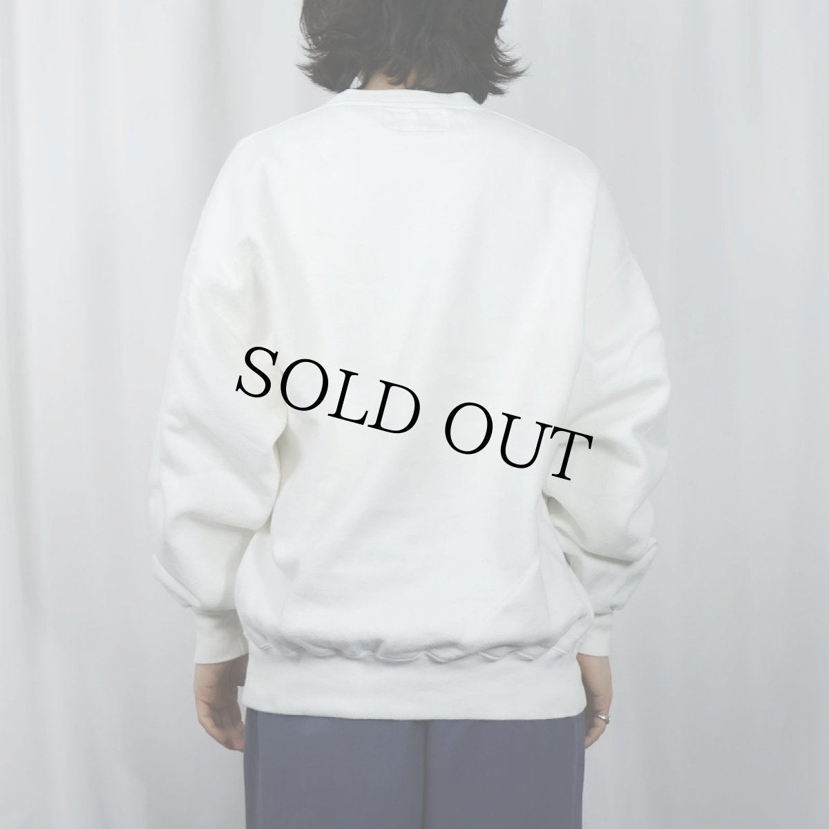 画像3: 90's RUSSELL ATHLETIC USA製 "HIGH COTTON" 前V 無地スウェット XL (3)