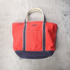 画像1: LANDS' END 刺繍付き キャンバストートバッグ LARGE (1)