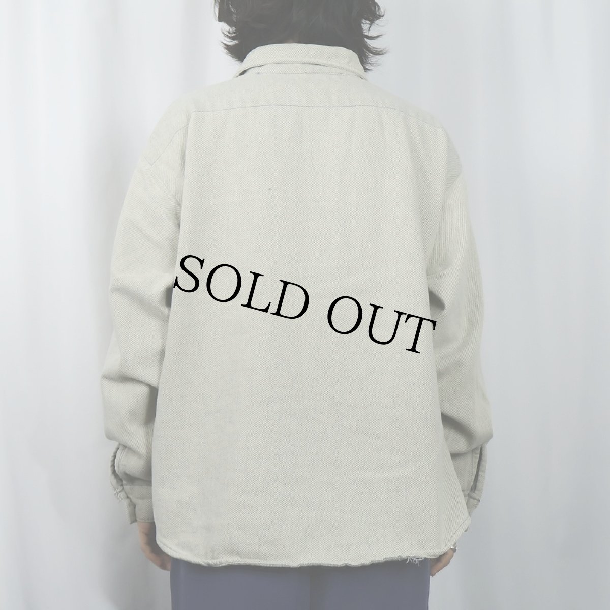 画像3: 70〜80's FIVER BROTHER USA製 無地 ヘビーネルシャツ 2XL (3)