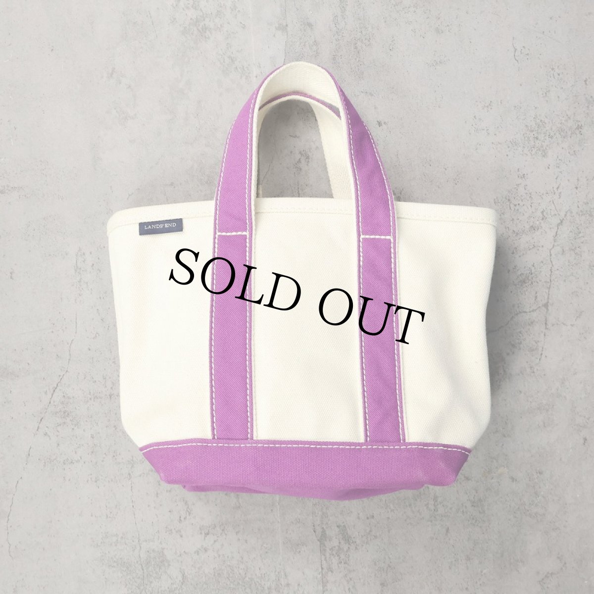 画像1: 【SALE】 LANDS' END キャンバストートバッグ SMALL (1)