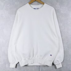 画像1: 90's RUSSELL ATHLETIC USA製 "HIGH COTTON" 前V 無地スウェット XL (1)