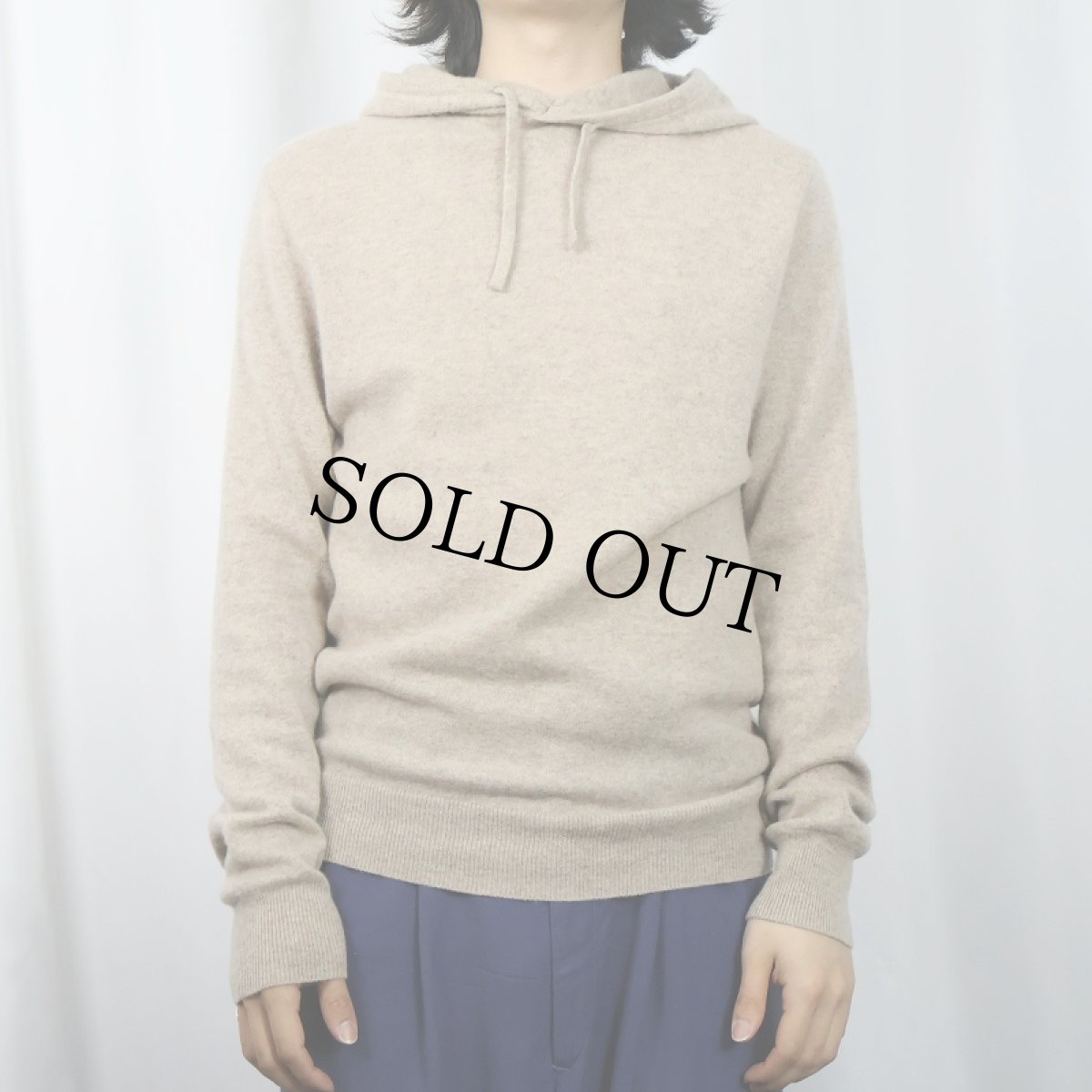 画像2: J.CREW カシミアニットフーディー S (2)